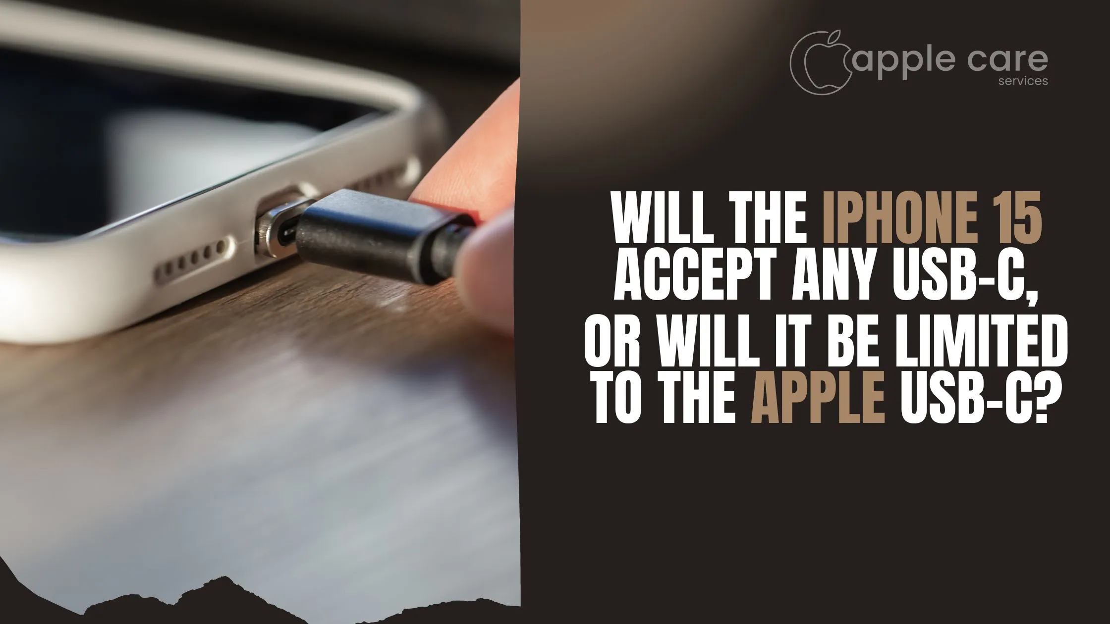 Will iPhone 15 Accept Any USB-C or Be Limited to Apple USB-C