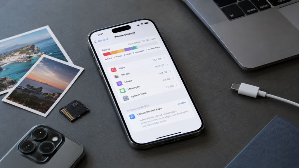 how to check iphone storage